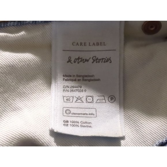 Stockholm Atelier & Other Stories Mid Rise Slim Button fly women jeans sz 28‎ - Picture 7 of 8